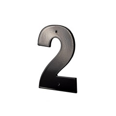3 Inch Helvetica Font Individual House Number 2 Address Door Marker Plaque