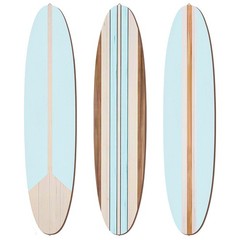 3 Pieces Surfboard Wall Decor 23.6 x 5.4 Preppy Beach Room Decor Aesthetic La…