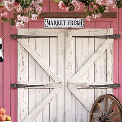 Farmhouse Decor, Market Fresh Sign, 15.8X4 Inches, Retro Metal Tin Signs, Barn S