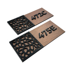 Modern Suite Room Sign – Apartment Signage – Custom Numbers – Hotel Door Signs
