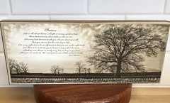 Choices Susie Boyer Wood Plaque Art 10×4 James Williamson Poem Sepia Tree Sign