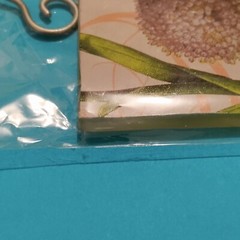 Bella Boutique SISTER TO SISTER HEART TO HEART- Glass Plaque Tile ~ Butterflies