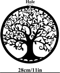 Tree of Life Wall Art Metal Tree Life Wall Decor Family Tree Wall Plaque 11 Inch
