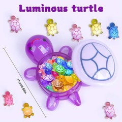 Night Glow Large Turtle+100pcs Mini Luminous Turtles Figurines Resin Craft