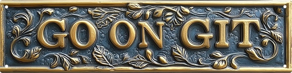 Go On Git Street Sign Retro Funny Wall Decor Metal Tin Signs Fall Season Horror