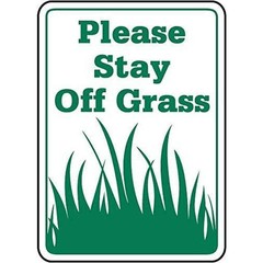 Metal No Trespassing Sign 20.32X30.48 cm