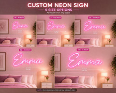 Custom Neon Name Sign For Teens Boys Room Decor Girls Bedroom Ideas Gift Decor
