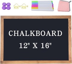 Magnetic Chalkboard for Wall Rustic Wood Framed Decorative Blackboard Sign Hangi