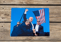 DONALD J TRUMP 2024 7/13 Attempted Assassination America 9×12″ Metal Sign SS266