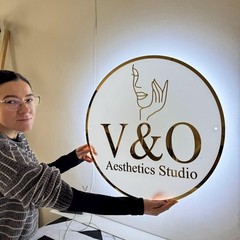 Custom Acrylic LED Halo Wall Sign| Backlit Business Wall Decor For Office, Salon