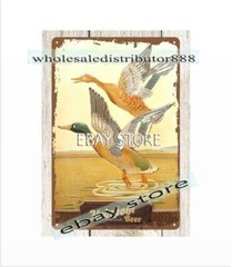 kitchen wall art rustic bars CINCINATTI BEER MALLARD DUCKS WATERFOWL tin sign