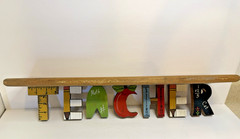 Hand Painted Wooden TEACHER Wall Decor Shelf Sign
