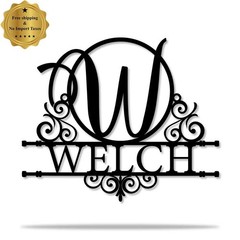 Personalized Family Name Metal Sign Custom Tree of Life Monogram Wall Art Decor