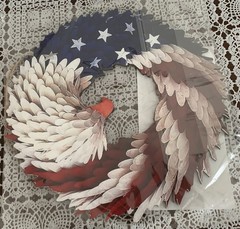 2D Flag Bald Eagle Wooden Plaque 11 Inch America 250 Brand New Patriotic Festive