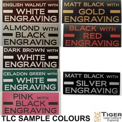 Custom Laser Engraved Sign – 25cm x 17.5cm / 9.8″ x 6.8″ C00014