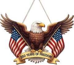 250 Anniversary 4Th of July Door Sign America Eagle 1776-2026 250 Years