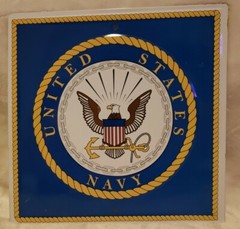 United States of America Navy Square Military USA Metal Sign 11.5 x 11.5″