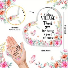 Thank You Gifts for Women Acrylic Heart Keepsake Thank You Acrylic Gifts