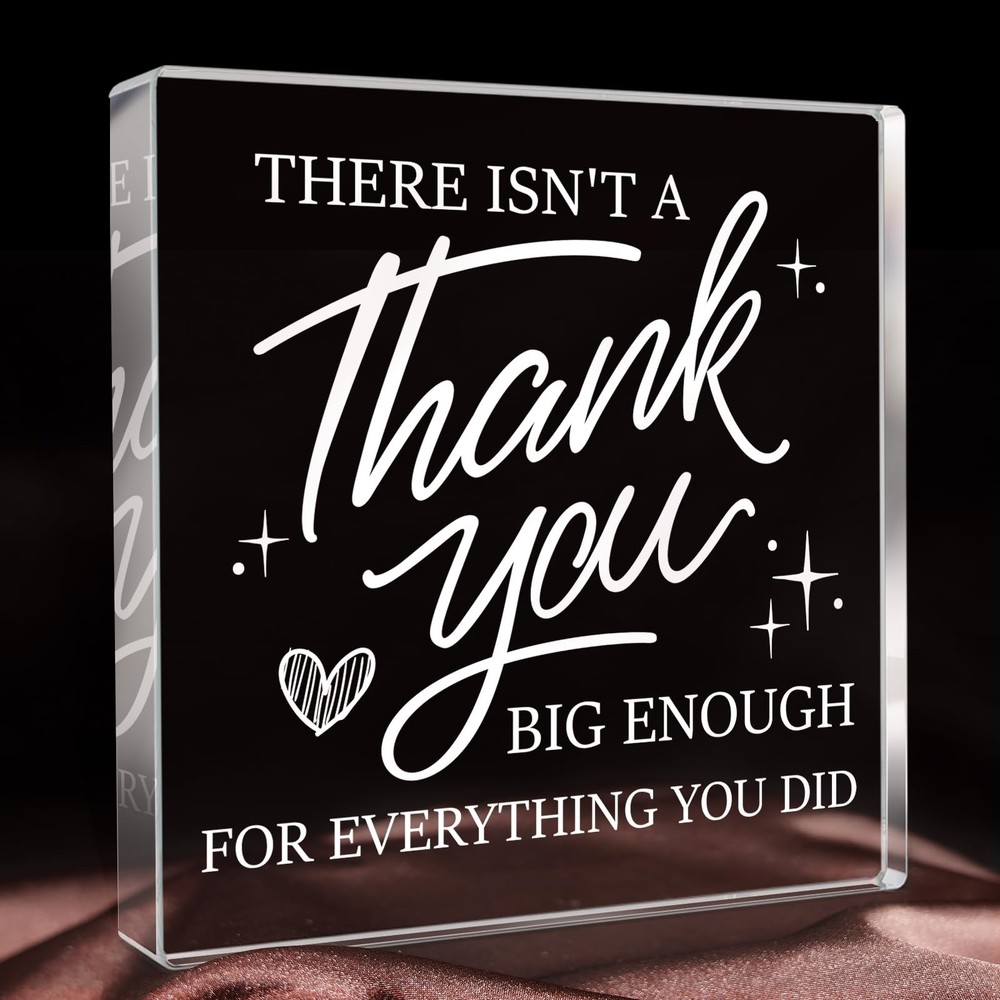Pozetazas Thank You Gifts for Women Men, Teacher Appreciation Gifts, Square A…