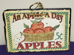 HANGING SLATE APPLES LEATHER HANGING STRAP
