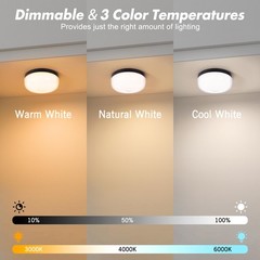 2-Pack Waterproof Shower Lights for Inside Shower, 15 RGBW Color Rechargeable…