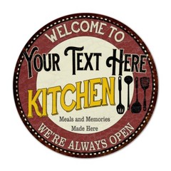 Products Personalized Kitchen Sign Metal Sign Wall Decor 100140040001