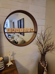 3″ WOOD LETTER SCRABBLE LIKE TILES, LASER CUT and ENGRAVED !!