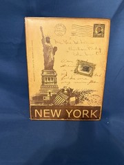 New York Postage Stamp/ Post Card. RETRO STYLE METAL TIN SIGN. Wall Decor