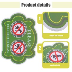 Dog Waste Station Sign Keep off Lawn Signs for Dogs Funny Poop Yard No Allowed