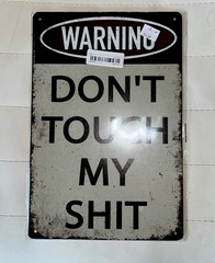 Metal Sign Wall Decor”WARNING “ Vintage Look/ Garage/bedroom/anywhere