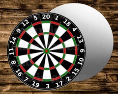 Round Metal Sign DART BOARD STYLE Wreaths Crafts & miniatures Projects
