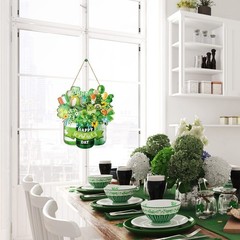 St. Patrick’s Day Outdoor Decorations Happy Patrick’s Day Door Sign Wooden Ir…