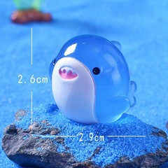 1Pcs Shark Luminous Toy Glow In The Dark Resin Shark Miniature Figurines Gift