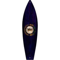 Kentucky State Flag Metal Surfboard Sign 23″x6″ Plaque Home Door Garage Wall