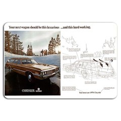Chrysler Wagon Sign BanginPrints Vintage Aluminum 8×12 Garage Decor