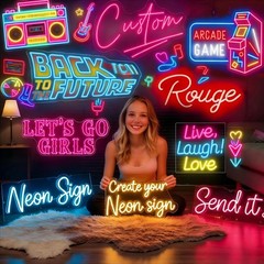 Custom Logo Business Neon Sign Personalized LED Business Sign Office Wall Decor