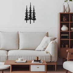 DICYWUDI Black Metal Tree Wall Decor, Cabin Decor, Tree Decor, Rustic Wall De…