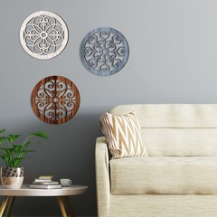 3 Pieces Thicken Rustic Wall Decor Farmhouse Wall Art Decor Wood Hanging Deco…