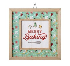 The Pioneer Woman Gingham Framed Sign Merry Baking
