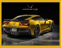 2000s Corvette Muscle Car Choice Of Photo Tin Sign, Mouse Pad Canvas or Framed