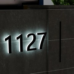 Custom Illuminated Address Number Sign Outdoor LED Backlit House Number