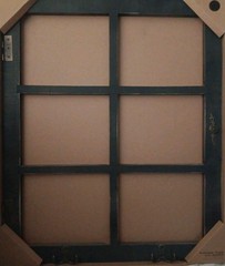 New Rustic Windowpane Frame w/ Hardware Home Decor Wall Art Hinges, Hooks & Knob