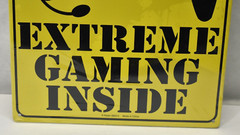 Lot of 5 Caution Extreme Gaming Inside 8″ x 11.5″ Tin Metal Sign by Kalan SM312