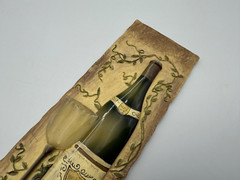 Vintage 2005 Kate McRostie 3-D Riesling Wine Wall Plaque 9 5/8”x 3 1/4”