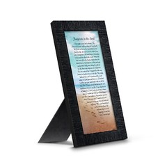 Footprints in the Sand Inspirational Wall Art, Christian Gifts for Women, Beach