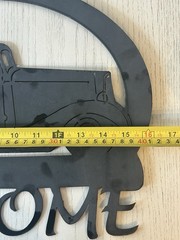 Plasma Cut Metal Hot Rod 1932 Ford Coupe Welcome Sign Free Shipping!