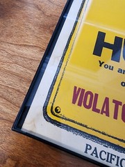 Warning No Trespassing Violators Will Be Prosecuted Framed Sign 9”x12”