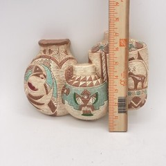 VTG Southwestern Pottery Wall Art Vintage Frankies Designs 1990 Turquoise Color