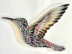 HUMMINGBIRD laser cut art Home decoration Great present 🎁
