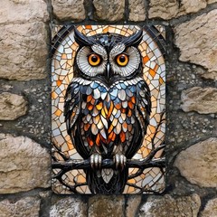 Owl Metal Sign – 8×12 Nature Wildlife Décor, Aluminum Bird Wall Art